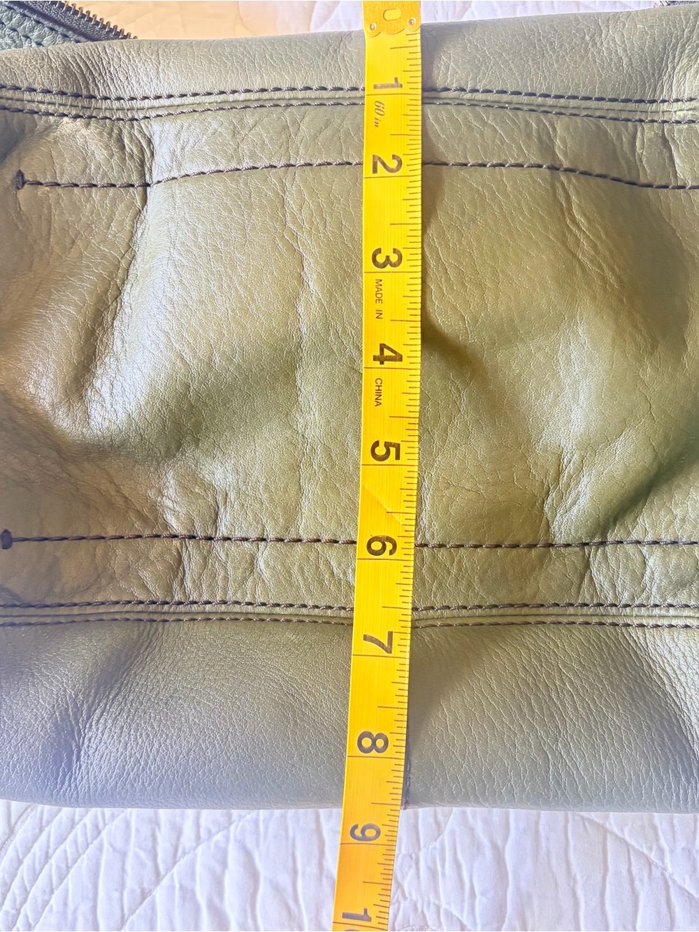 Banana Republic Olive Green Leather Shoulder Bag